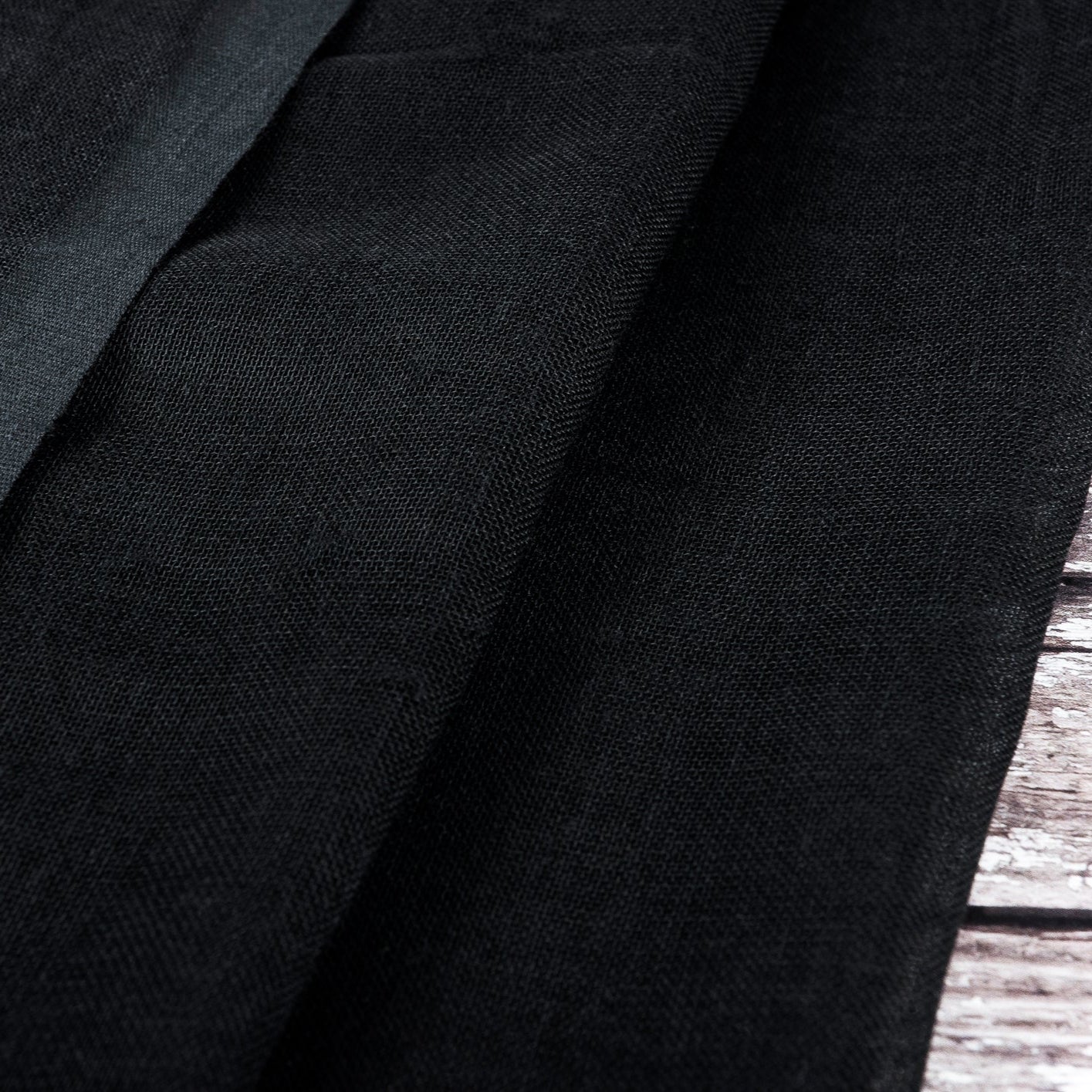 Cotton Muslin Fabric, Black