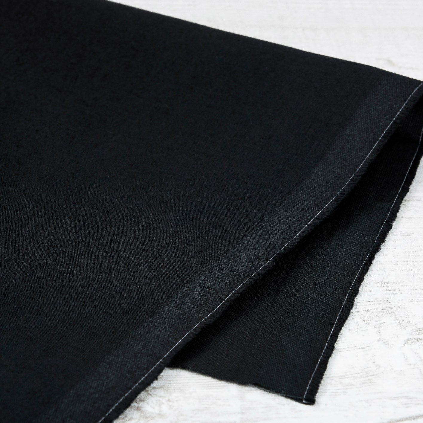 Black Medium Cotton (Flame-Retardant) Fabric