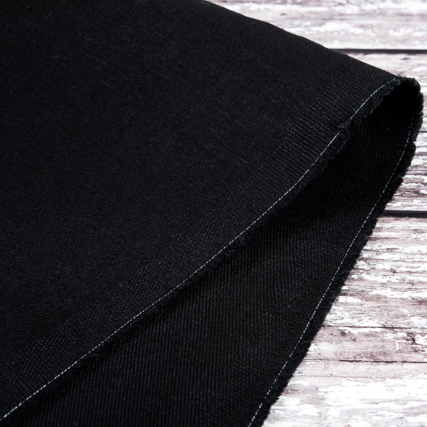 Cotton Drill Fabric, Black