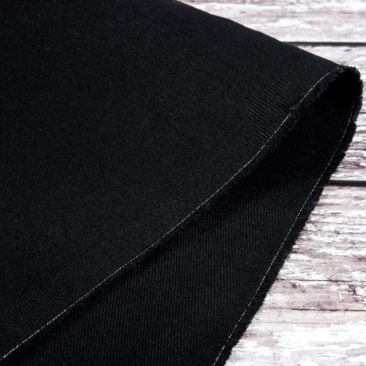 Cotton Drill Fabric, Black