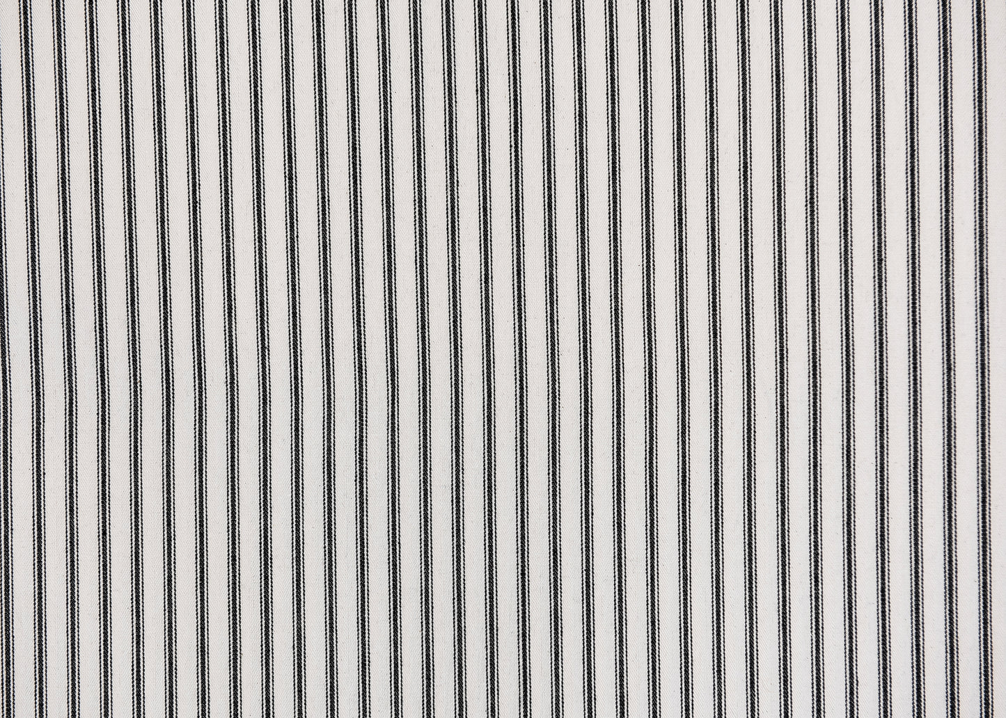 Black & White Striped Ticking Fabric