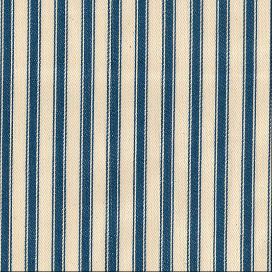 Cotton Canvas Ticking Stripes, Marine