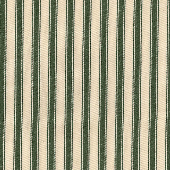 Cotton Canvas Ticking Stripes, Olive