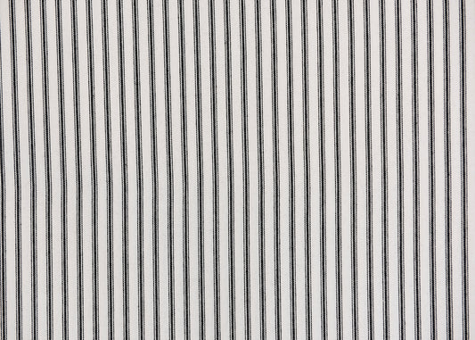 Black & White Striped Ticking Fabric