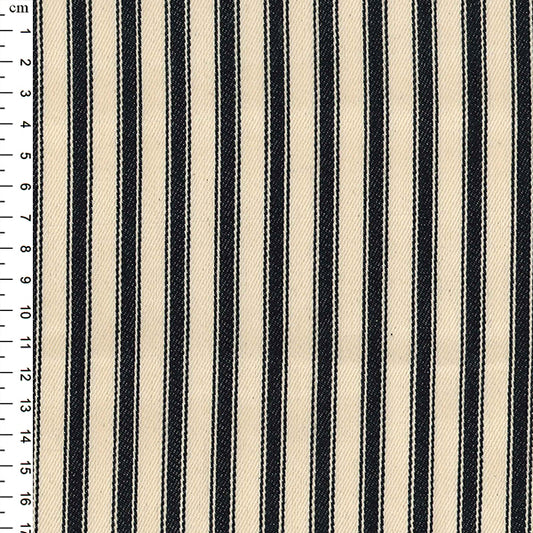 Striped Ticking - Black