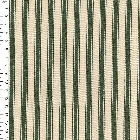 Striped Ticking - Olive