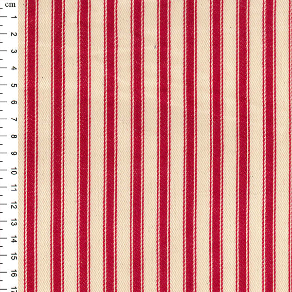 Striped Ticking - Red