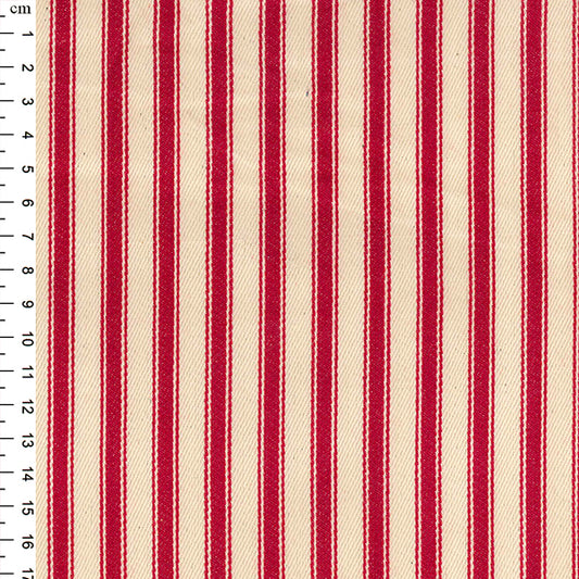 Striped Ticking - Red