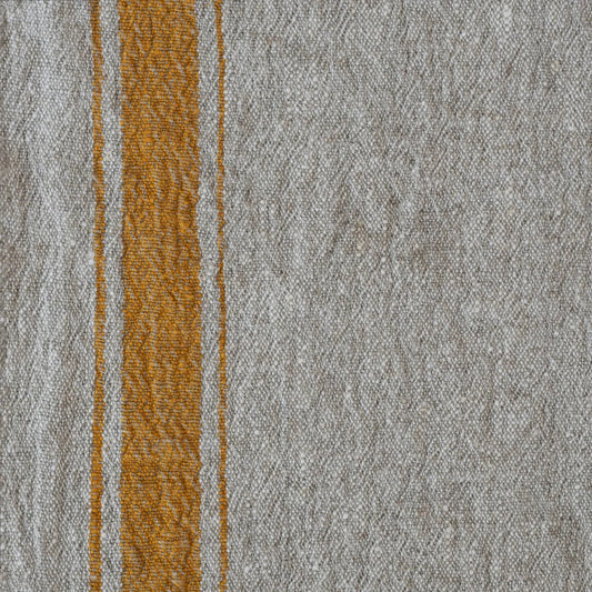 Vintage Linen - Mustard Stripe